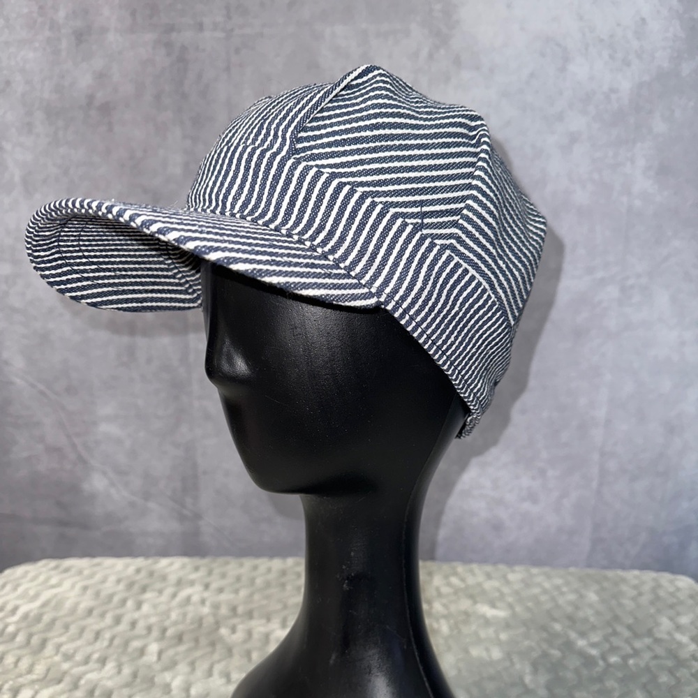 Imaginarium Train Conductor Hat Cap Blue White stripes Fitted Youth Toys R Us